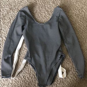 Topshop open back body